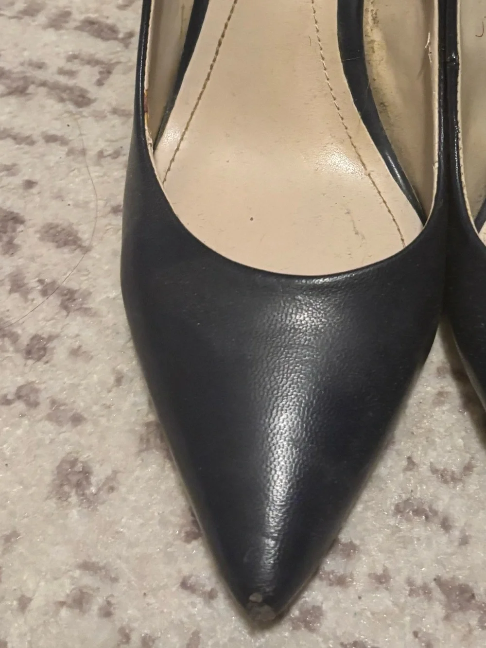 Alfani Step ‘N Flex Navy Pointed Toe Leather Pumps – Women’s Size 8